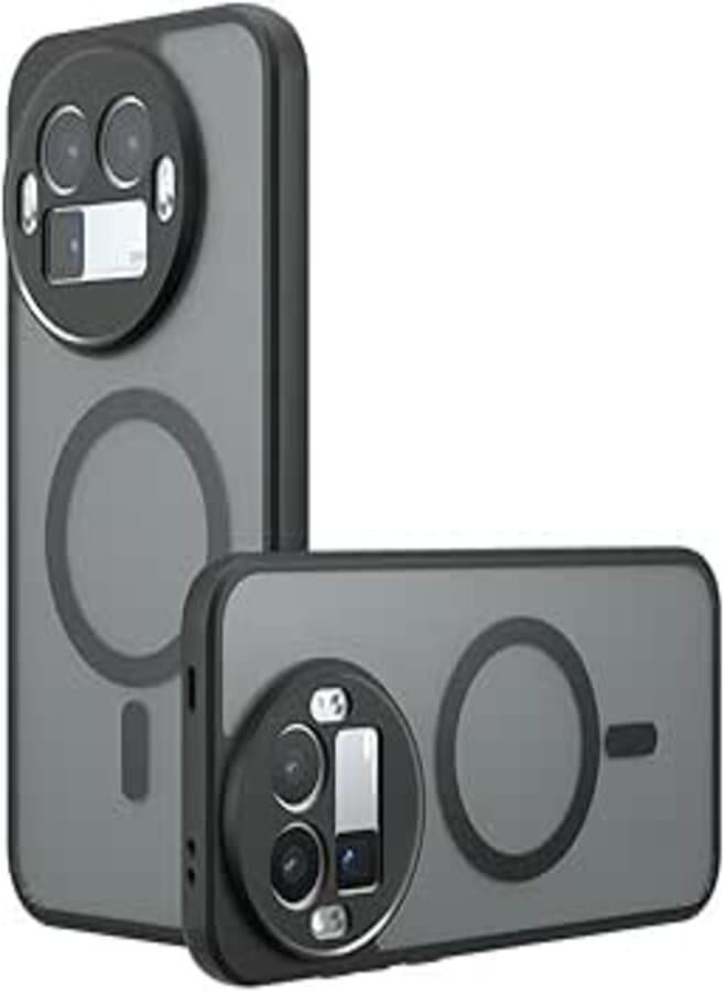 GQ for Realme GT8 Pro 5G Magnetic Phone Case| Mag-Safe Compatible | N52 Magnetic Core with 38 Magnetic Points | Shockproof TPU Bezel + PC Back | Translucent Matte Black